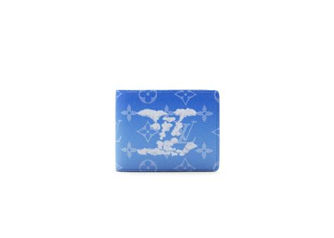 louis vuitton slender wallet clouds monogram|slender clouds monogram blue.